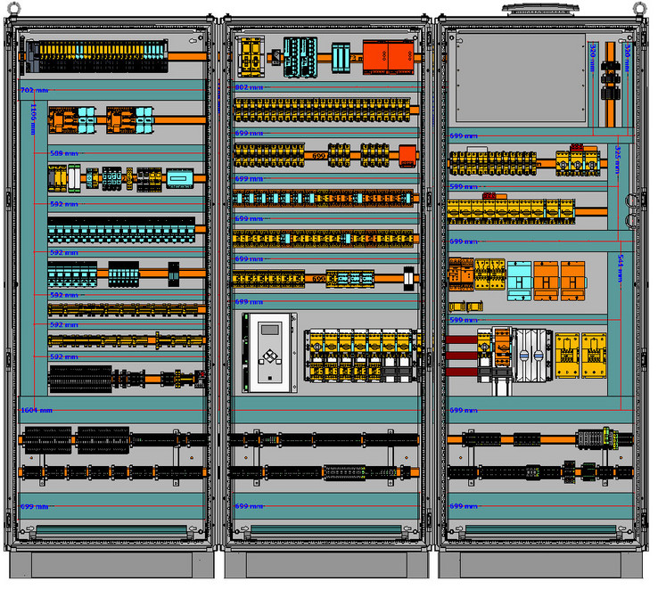 Electrical planners from HPS working with EPLAN Pro Panel in assembly